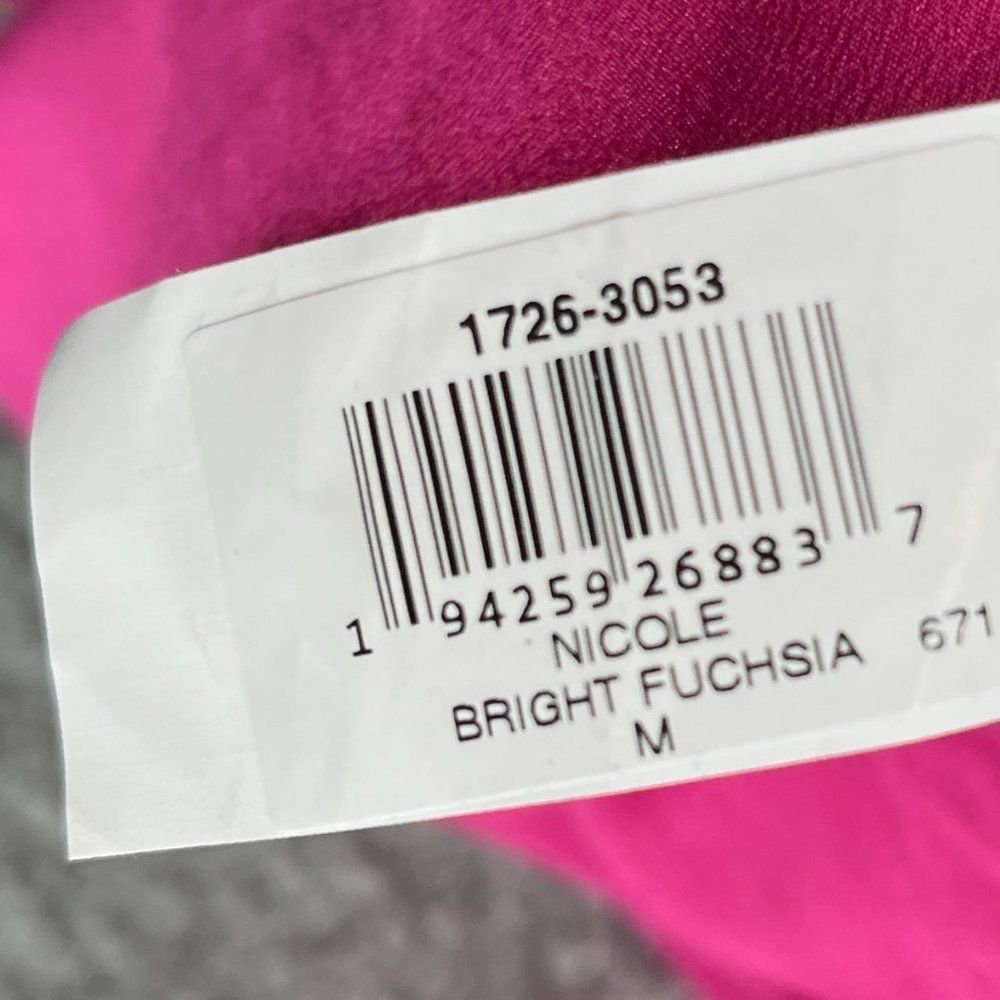 DRESS THE POPULATION Nicole Hot Pink Midi Sweetheart Dress Barbiecore NWT - Picture 12 of 12